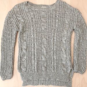 Pure Rebel Size M/L Light Brown Knit Sweater